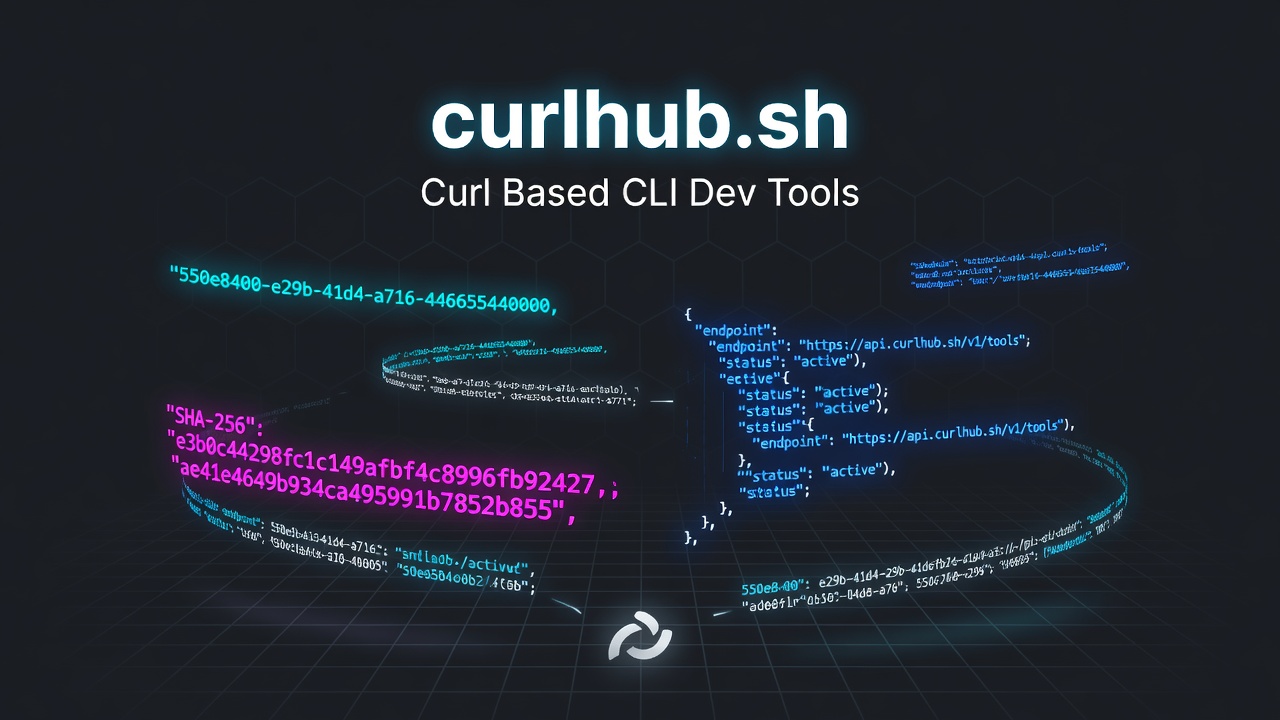 curlhub.sh Curl Based CLI Dev Tools