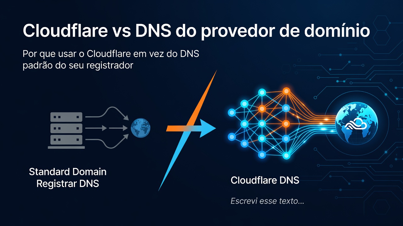 Cloudflare vs DNS do provedor de domínio