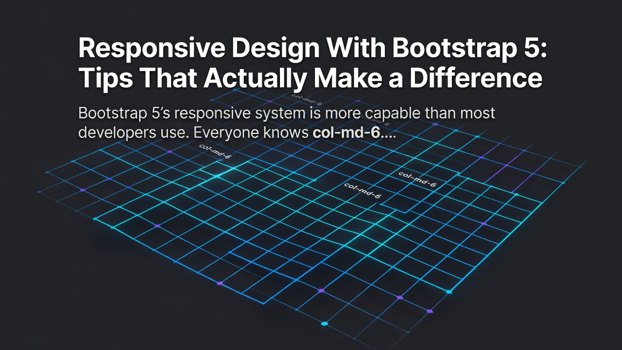 Responsive Design With Bootstrap 5: Tips That Actually Make a Difference