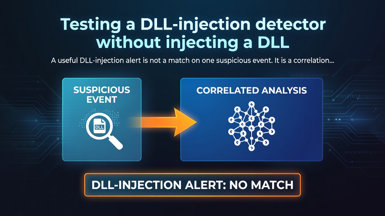 Testing a DLL-injection detector without injecting a DLL