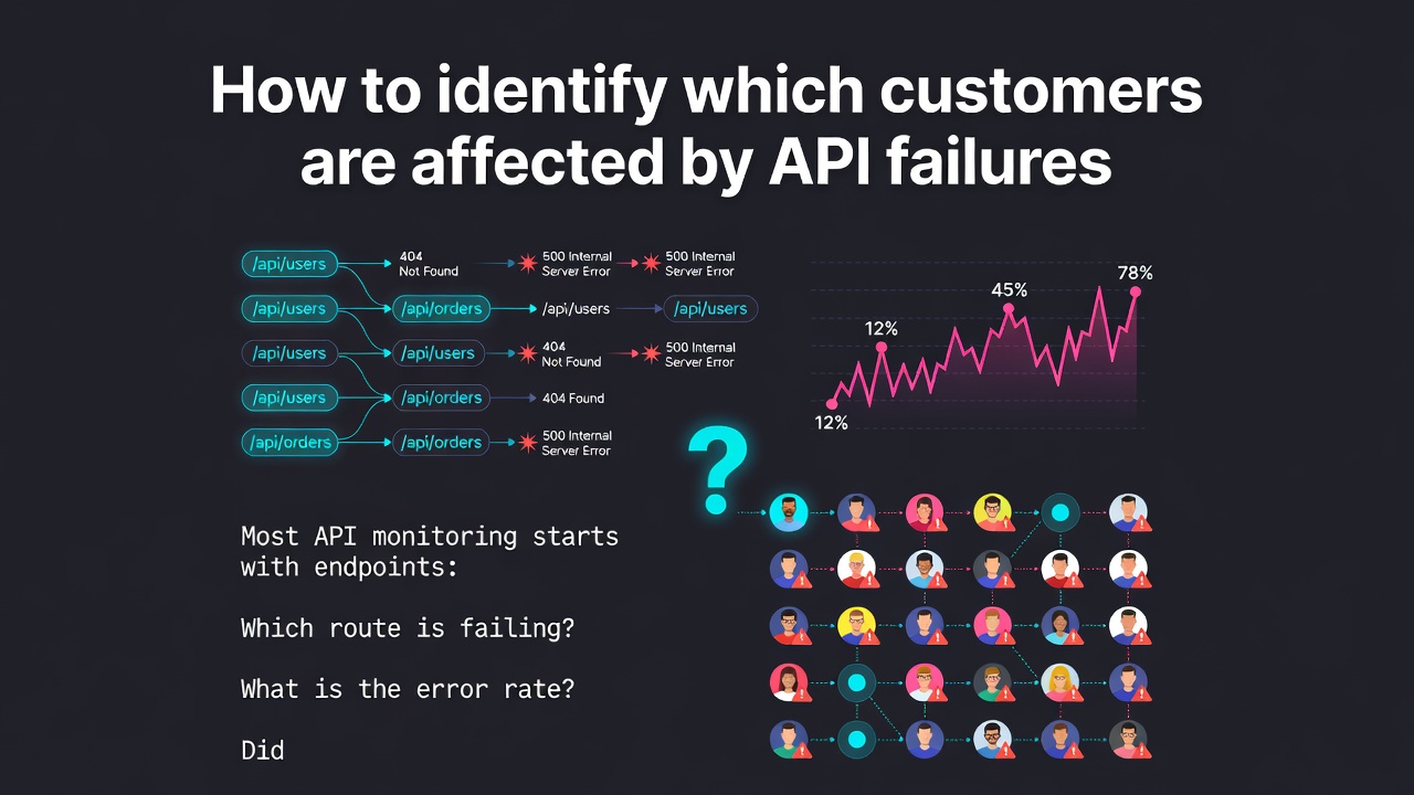How to identify which customers are affected by API failures