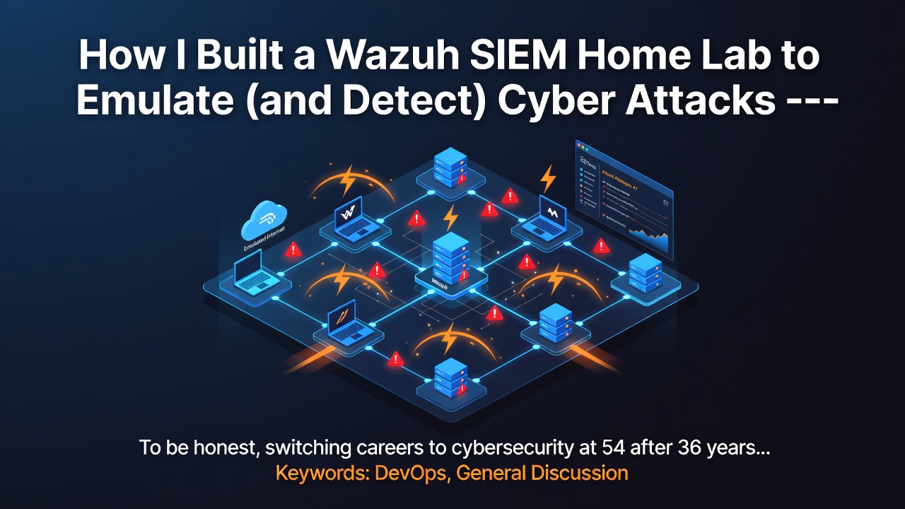 How I Built a Wazuh SIEM Home Lab to Emulate (and Detect) Cyber Attacks ---