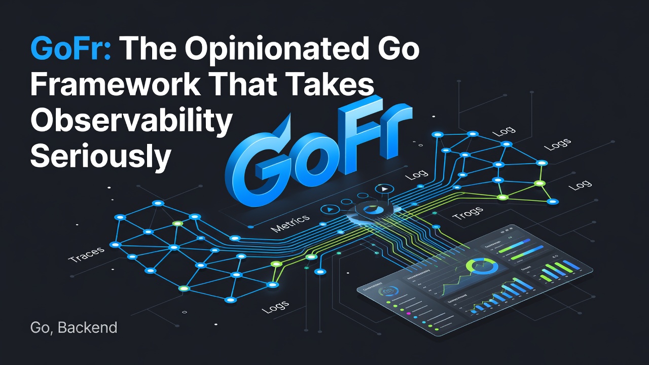 GoFr: The Opinionated Go Framework That Takes Observability Seriously
