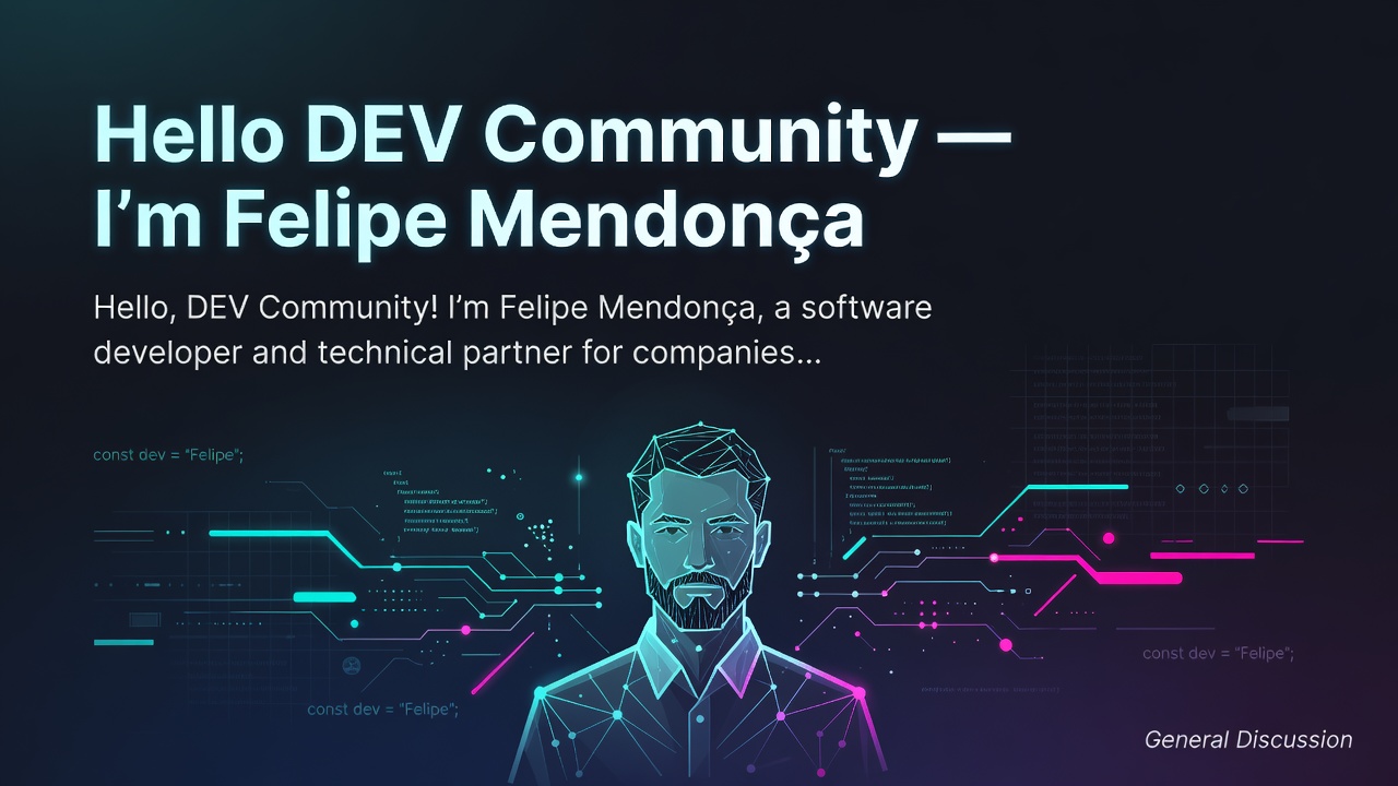 Hello DEV Community — I’m Felipe Mendonça