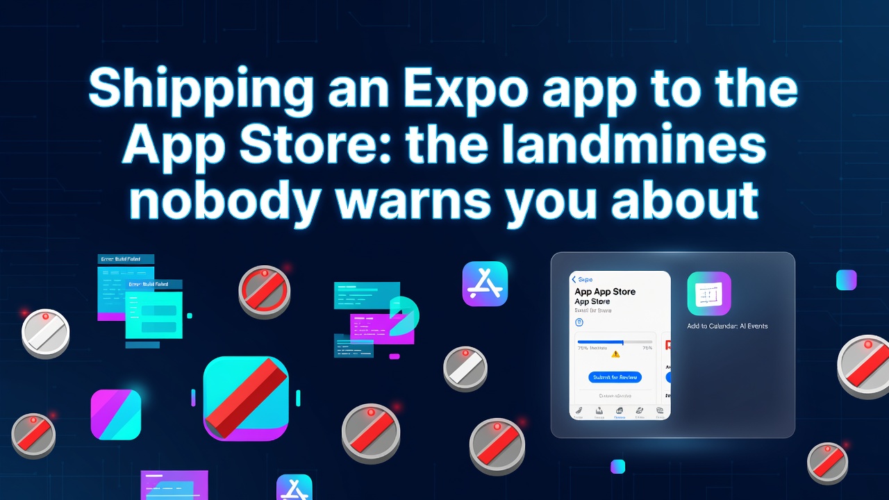 Shipping an Expo app to the App Store: the landmines nobody warns you about