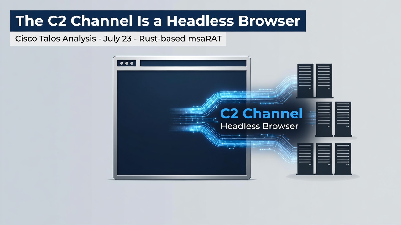 The C2 Channel Is a Headless Browser
