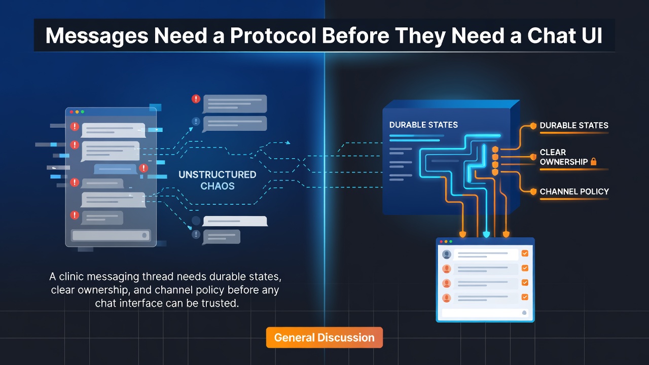 Messages Need a Protocol Before They Need a Chat UI