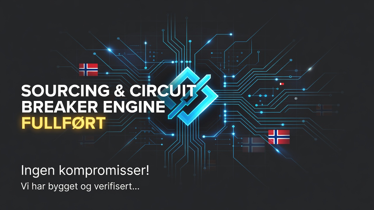 SOURCING & CIRCUIT BREAKER ENGINE FULLFØRT
