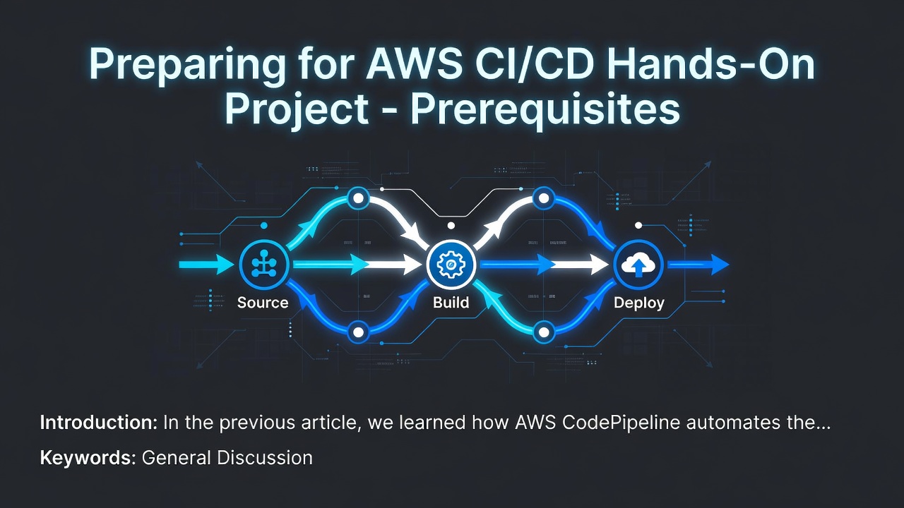 Preparing for AWS CI/CD Hands-On Project - Prerequisites