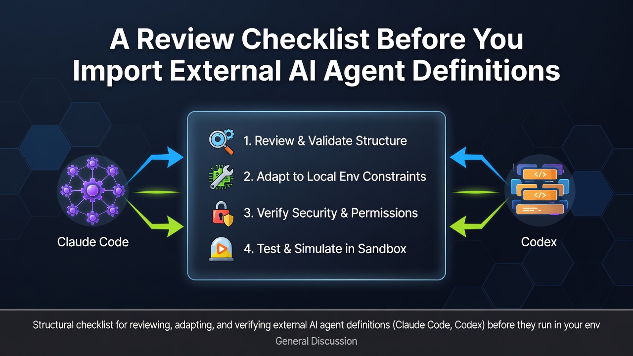A Review Checklist Before You Import External AI Agent Definitions