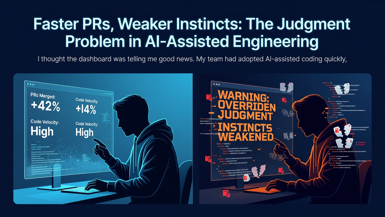 Faster PRs, Weaker Instincts: The Judgment Problem in AI-Assisted Engineering