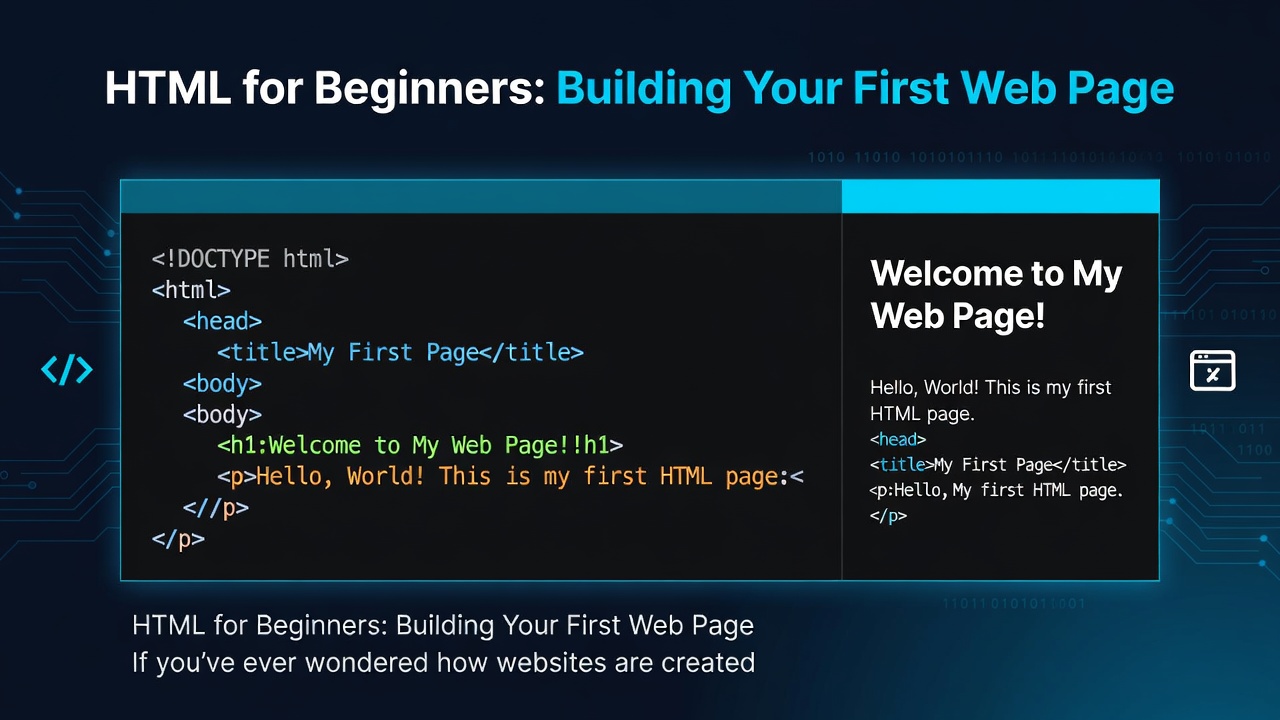 HTML for Beginners: Building Your First Web Page