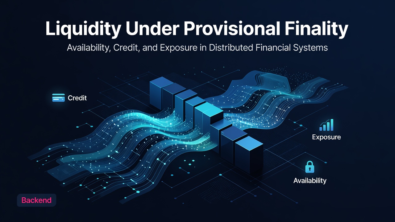 Liquidity Under Provisional Finality: Availability, Credit, and Exposure in Distributed Financial Systems