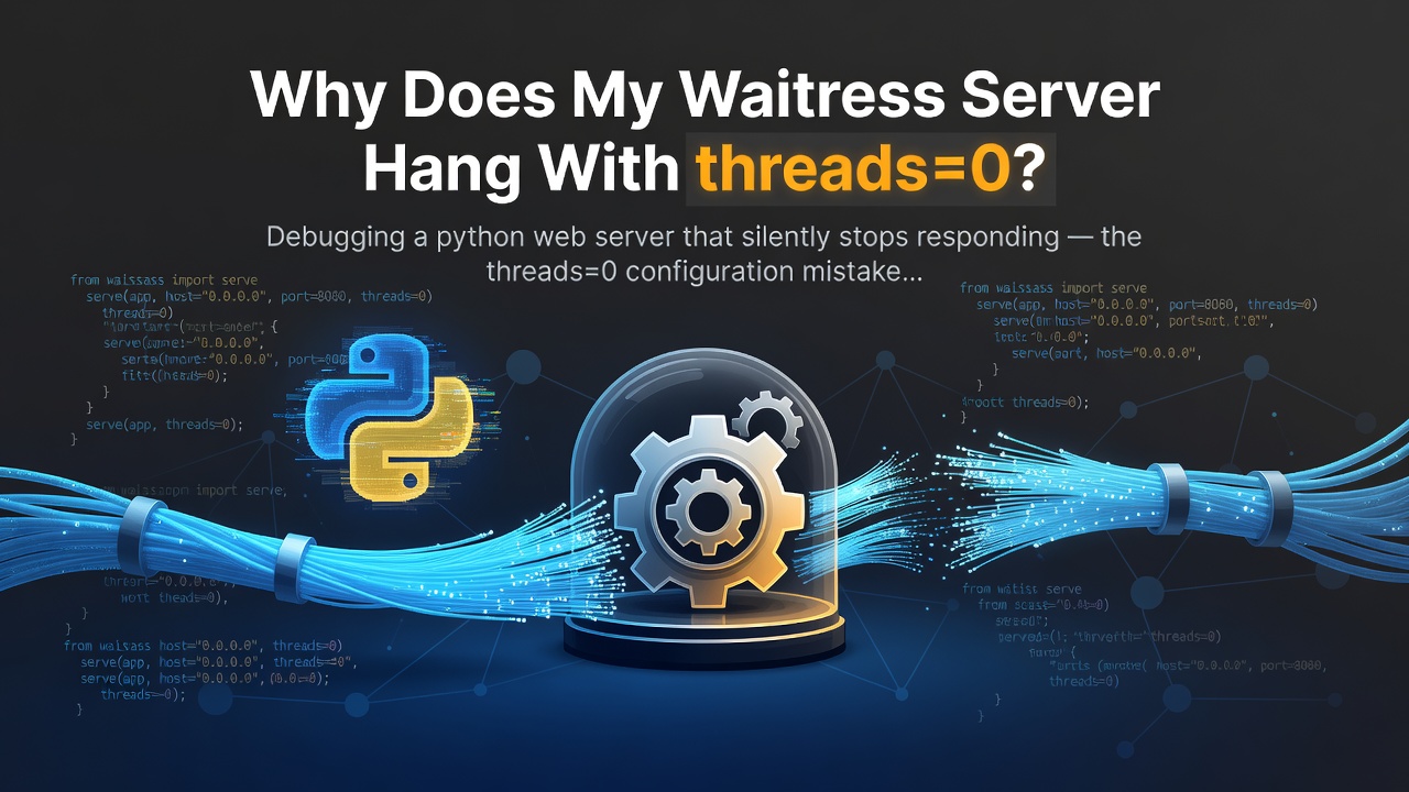 Why Does My Waitress Server Hang With threads=0?