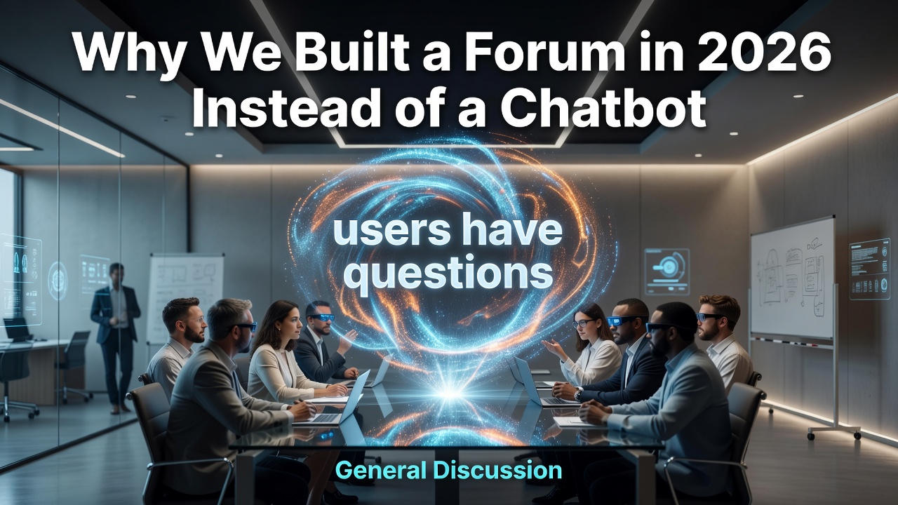 Why We Built a Forum in 2026 Instead of a Chatbot