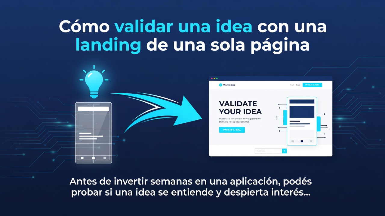 Cómo validar una idea con una landing de una sola página