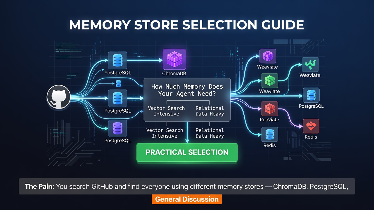 How Much Memory Does Your Agent Need? — A Practical Memory Store Selection Guide