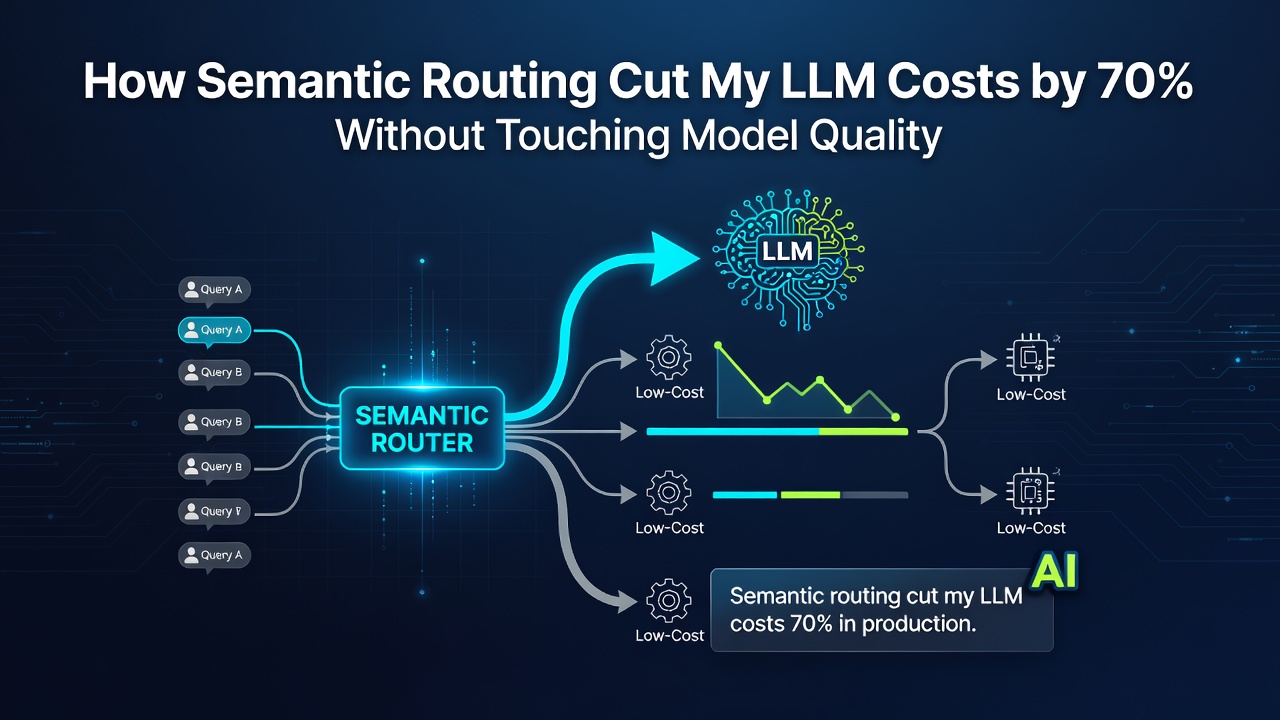 How Semantic Routing Cut My LLM Costs by 70% Without Touching Model Quality