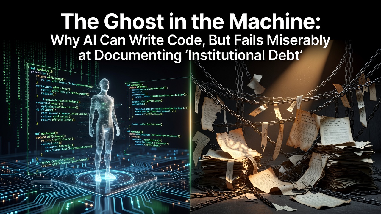 The Ghost in the Machine: Why AI Can Write Code, But Fails Miserably at Documenting ‘Institutional Debt’