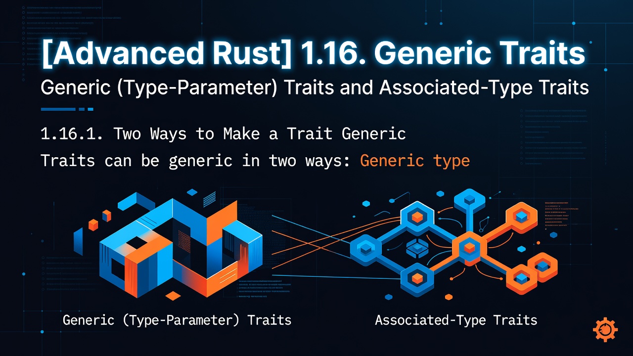 [Advanced Rust] 1.16. Generic Traits - Generic (Type-Parameter) Traits and Associated-Type Traits