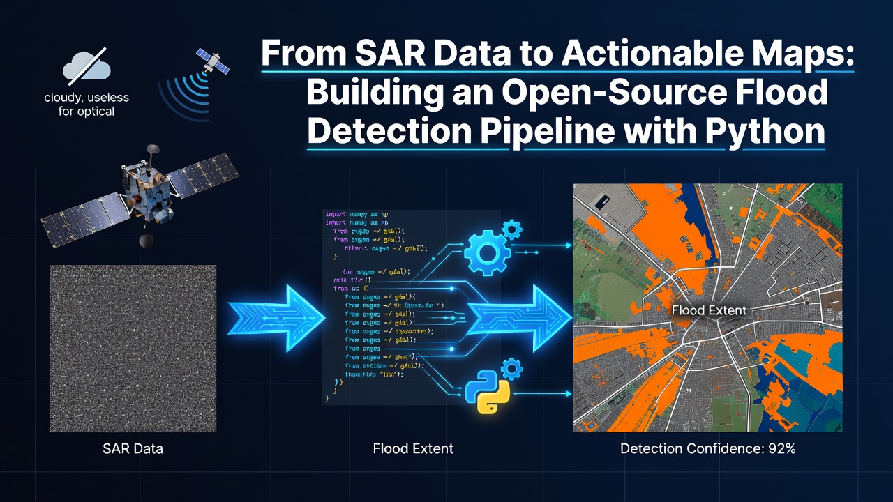 🌊 From SAR Data to Actionable Maps: Building an Open-Source Flood Detection Pipeline with Python