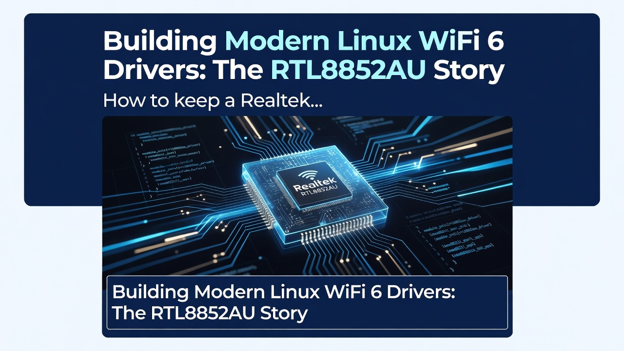 Building Modern Linux WiFi 6 Drivers: The RTL8852AU Story