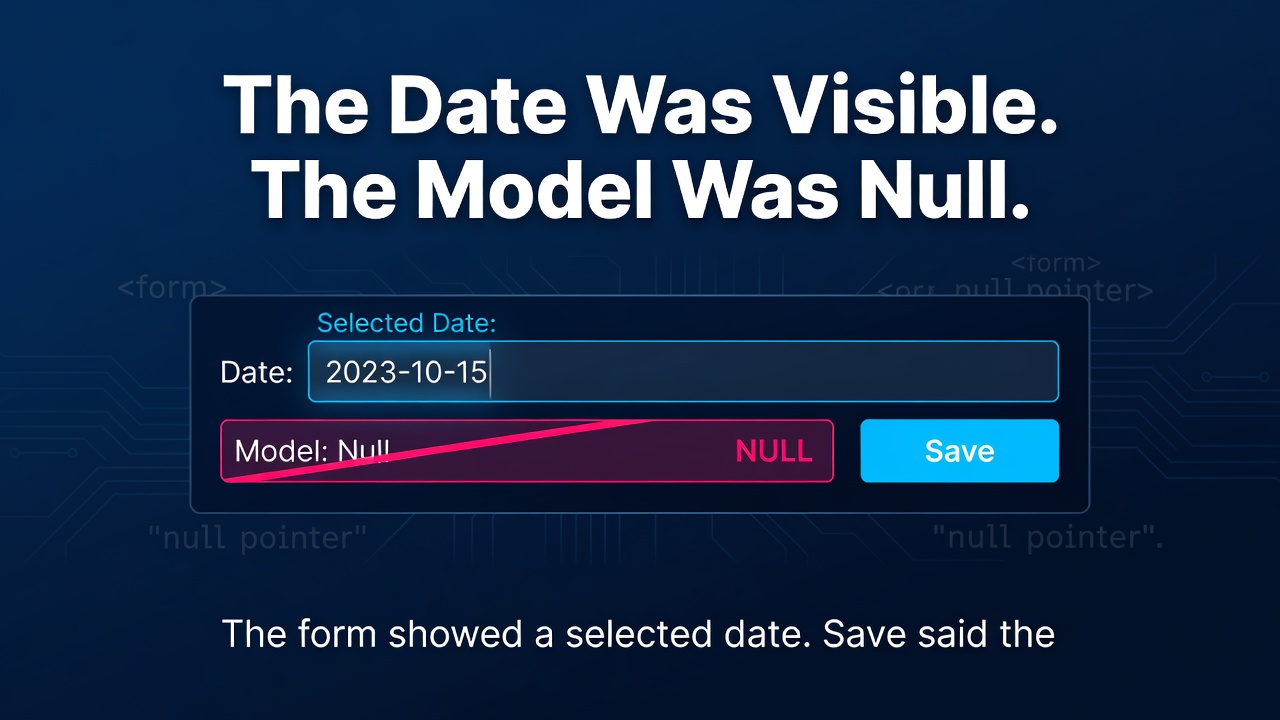 The Date Was Visible. The Model Was Null.