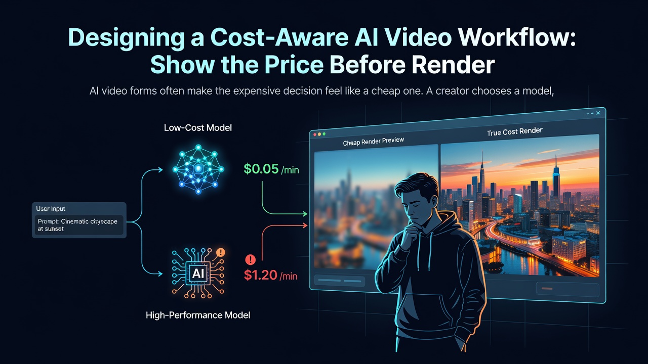 Designing a Cost-Aware AI Video Workflow: Show the Price Before Render