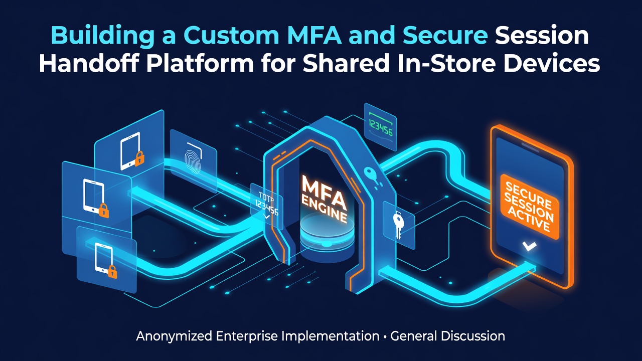 Building a Custom MFA and Secure Session Handoff Platform for Shared In-Store Devices