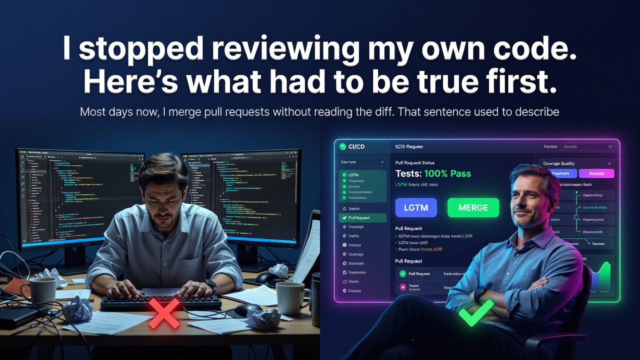 I stopped reviewing my own code. Here's what had to be true first.