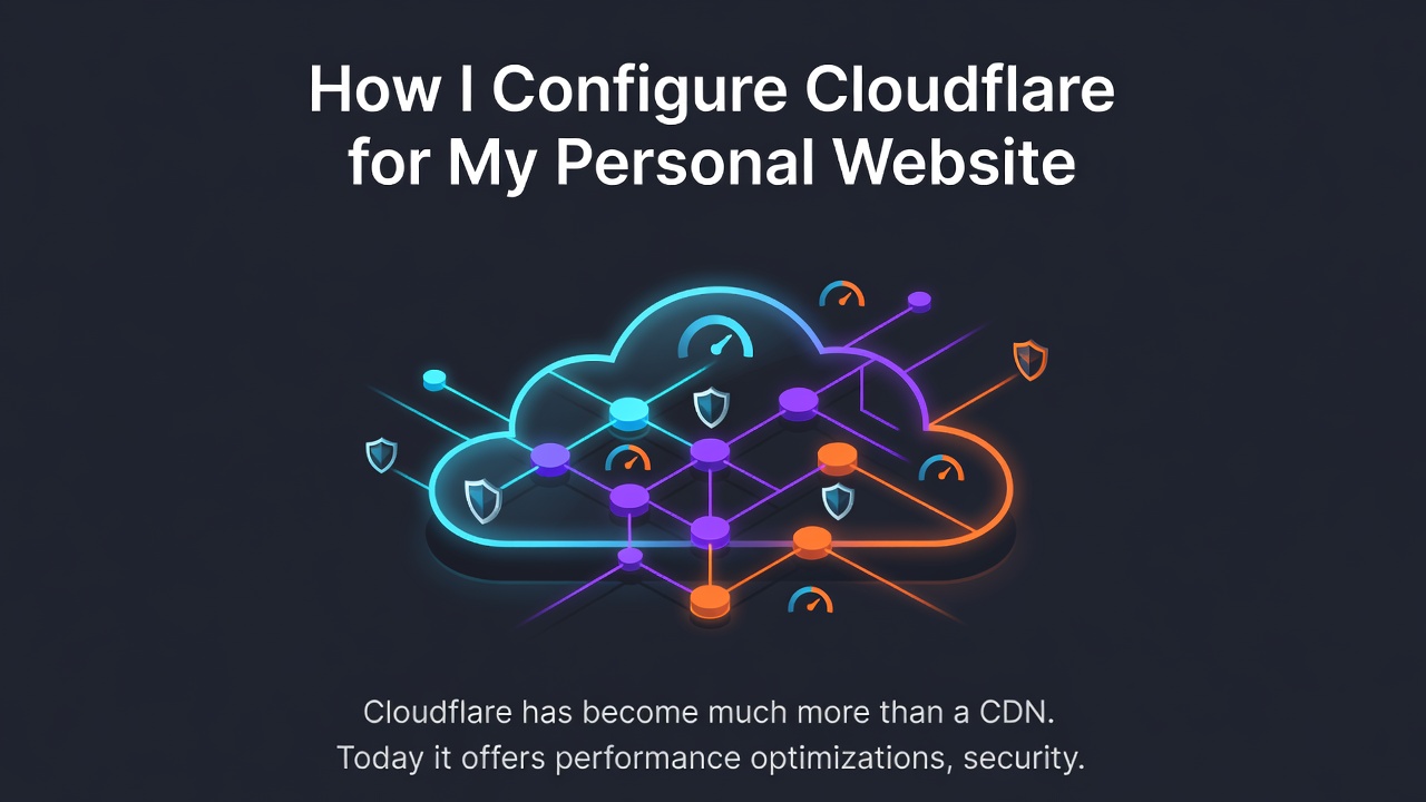 How I Configure Cloudflare for My Personal Website