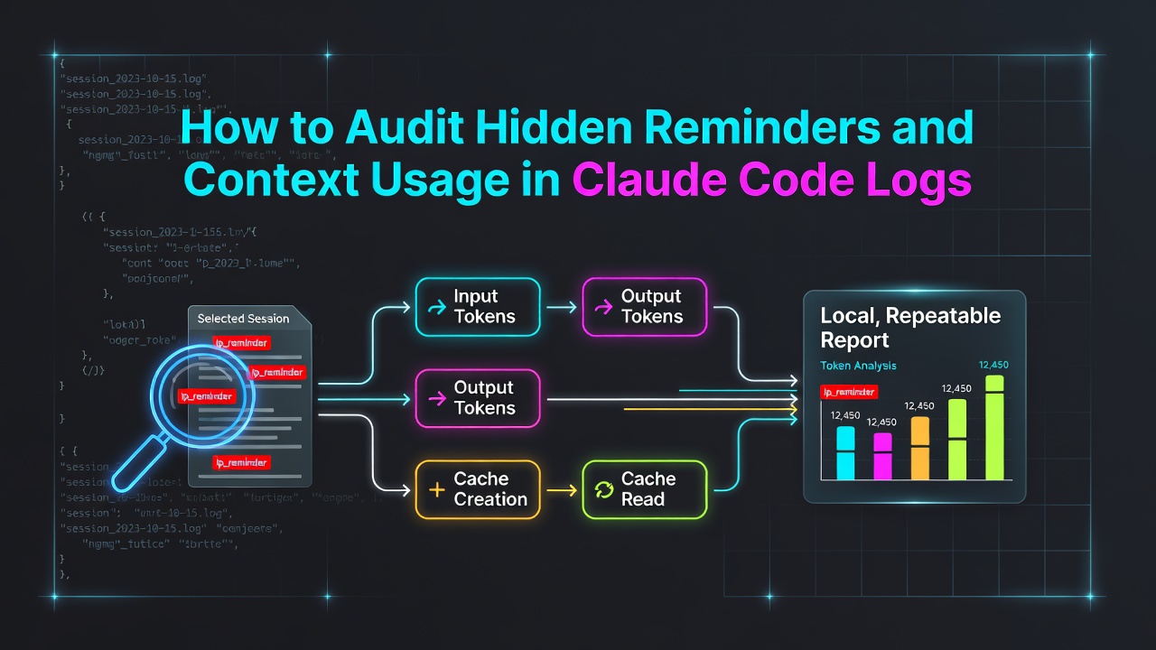 How to Audit Hidden Reminders and Context Usage in Claude Code Logs