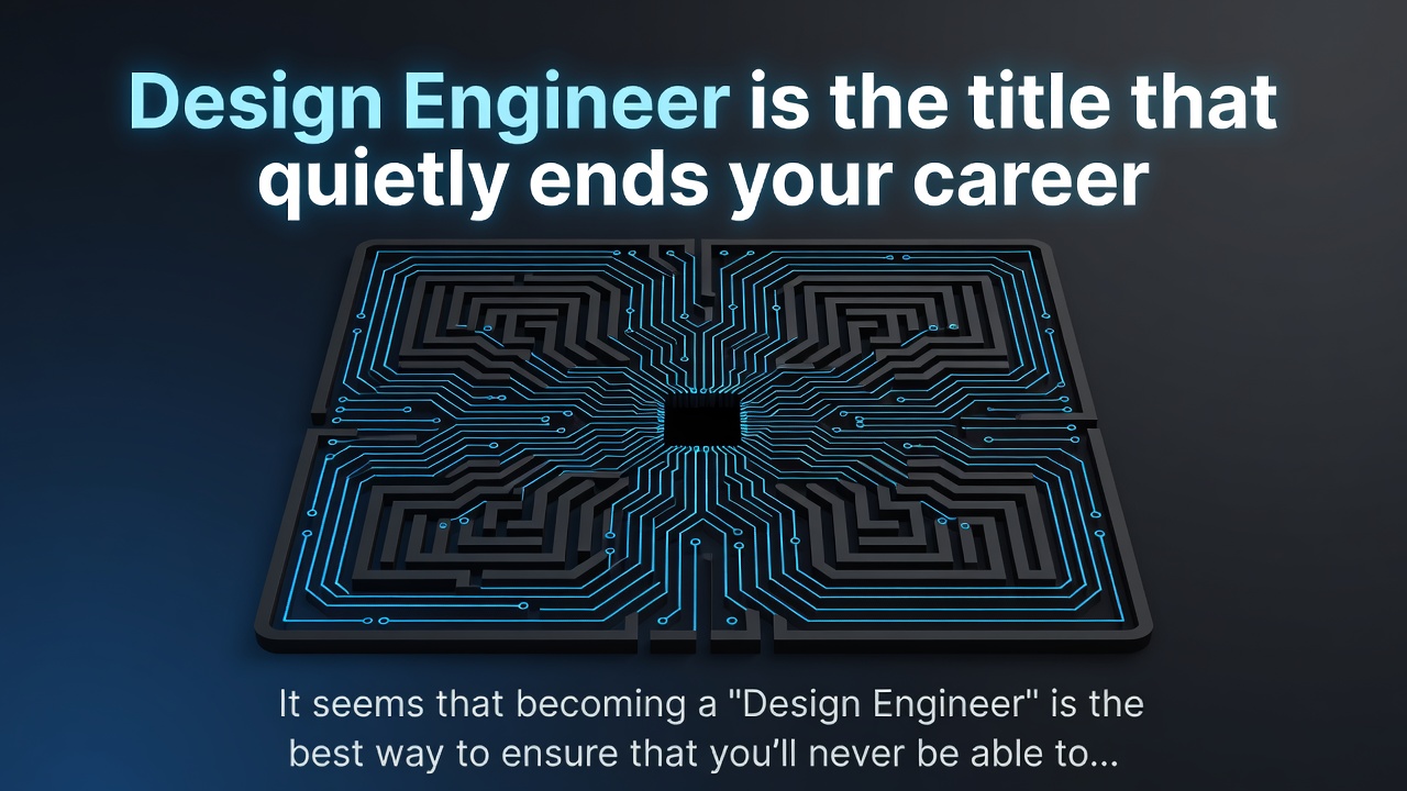 Design Engineer is the title that quietly ends your career