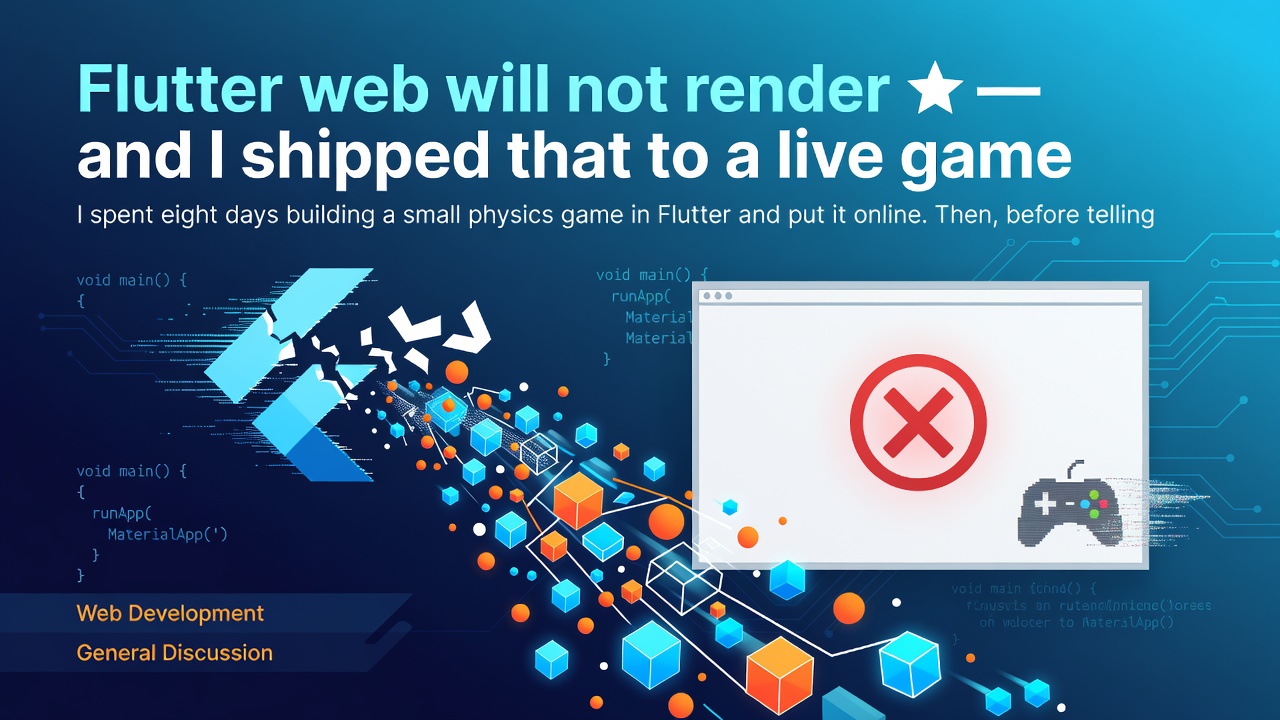 Flutter web will not render ★ — and I shipped that to a live game