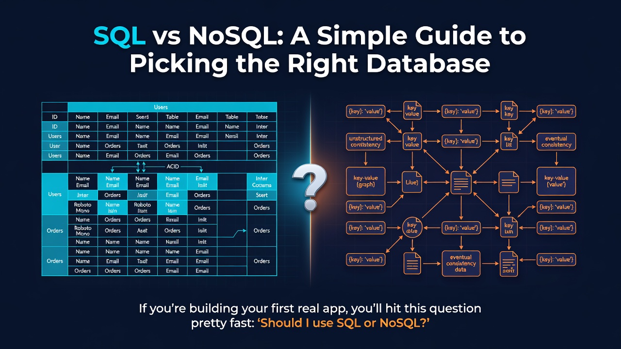 SQL vs NoSQL: A Simple Guide to Picking the Right Database