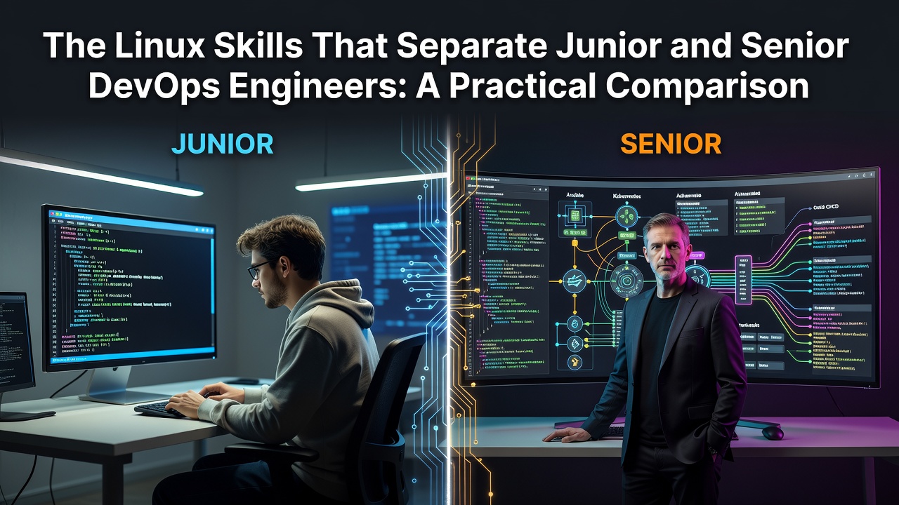 The Linux Skills That Separate Junior and Senior DevOps Engineers: A Practical Comparison