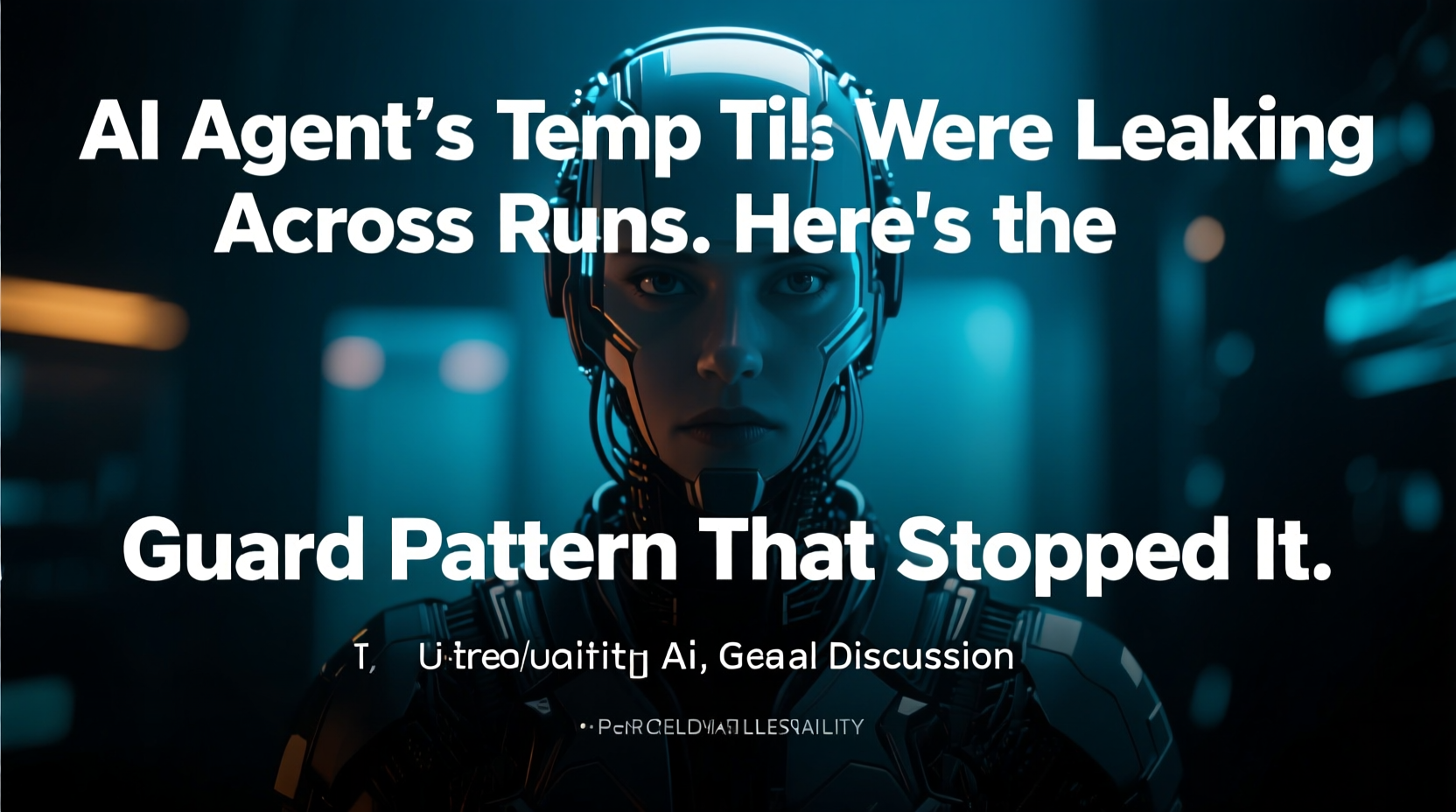 My AI Agent's Temp Files Were Leaking Across Runs. Here's the Guard Pattern That Stopped It.