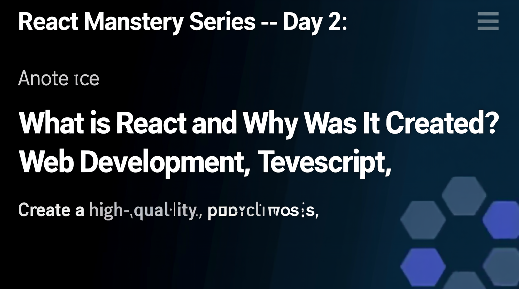 React Mastery Series – Day 2: What is React and Why Was It Created?
