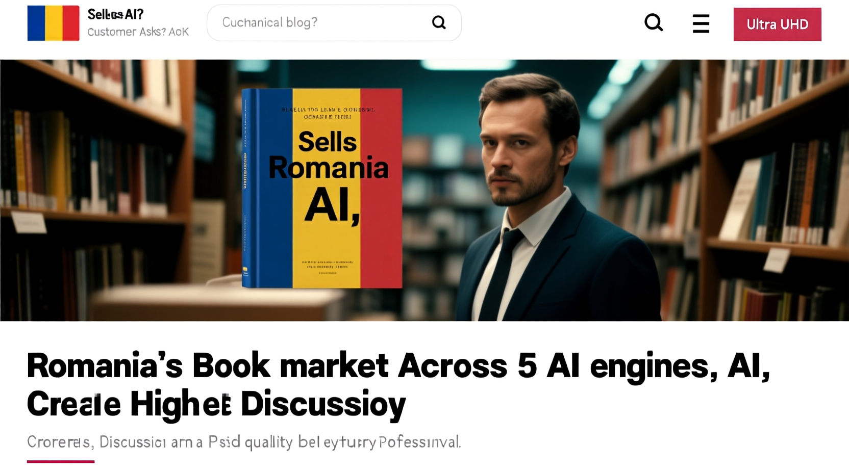 Who sells the book when the customer asks an AI? Romania's book market across 5 AI engines