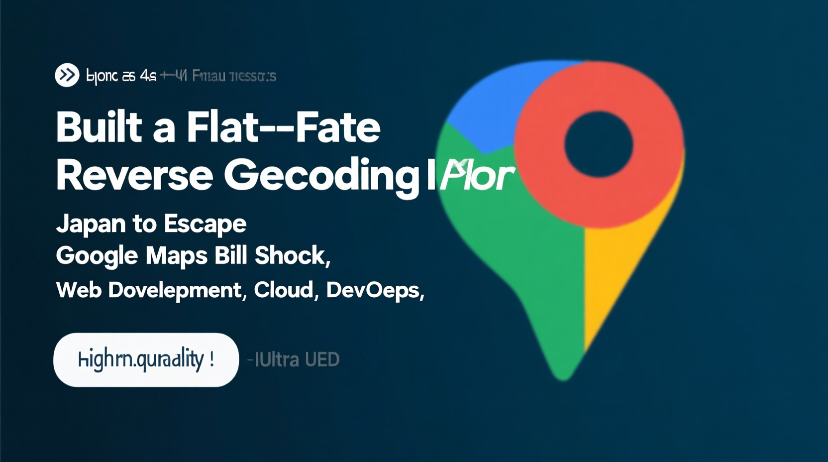 How I Built a Flat-Rate Reverse Geocoding API for Japan to Escape Google Maps Bill Shock