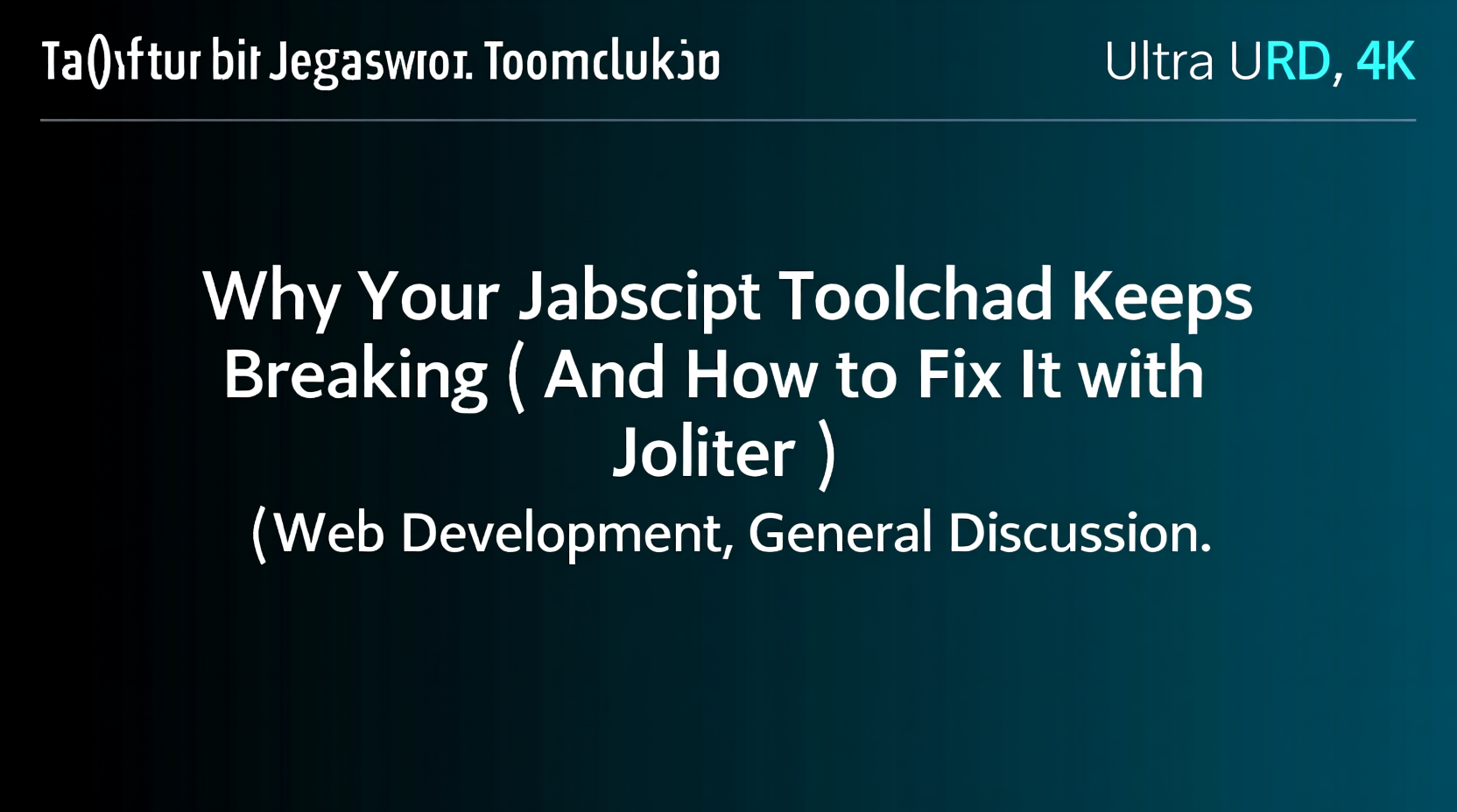 Why Your JavaScript Toolchain Keeps Breaking (And How to Fix It with Jolter)