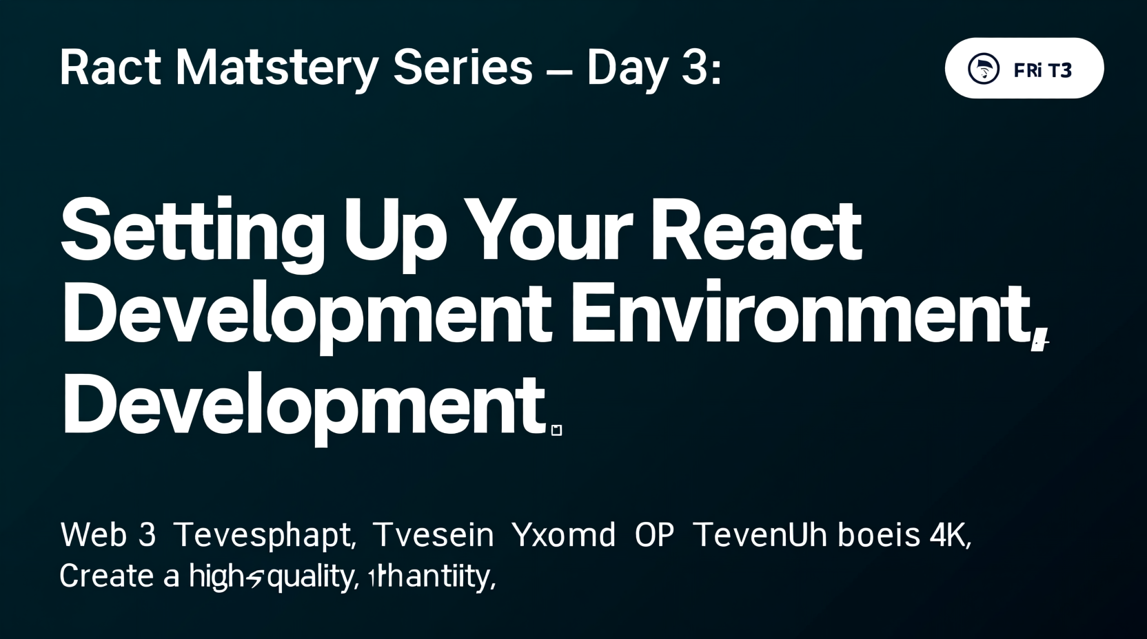 React Mastery Series – Day 3: Setting Up Your React Development Environment