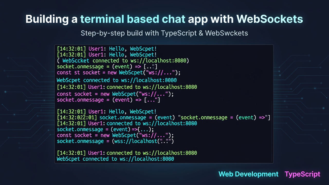 Building a terminal based chat app with WebSockets