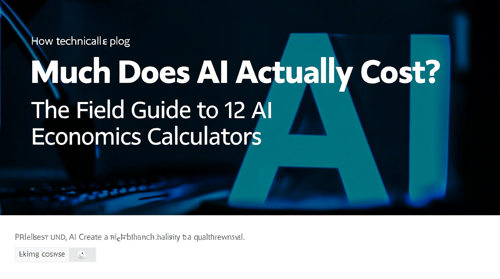 How Much Does AI Actually Cost? The Field Guide to 12 AI Economics Calculators