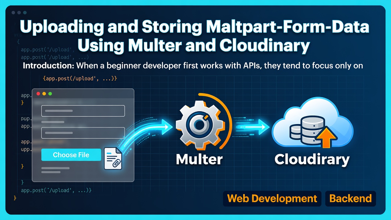 Uploading and Storing Multipart/Form-Data Using Multer and Cloudinary