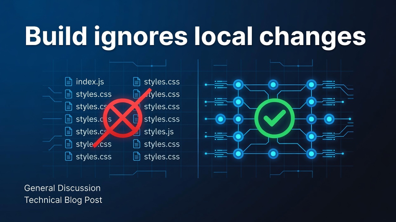 Build ignores local changes