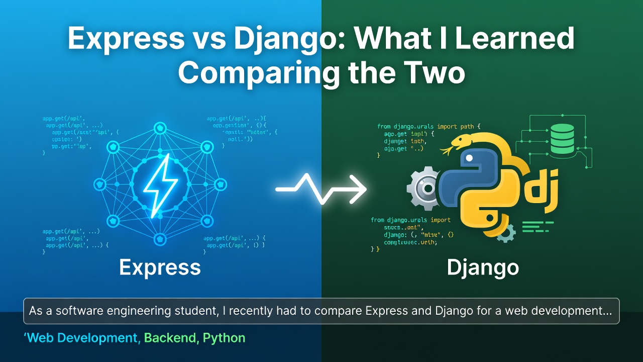 Express vs Django: What I Learned Comparing the Two