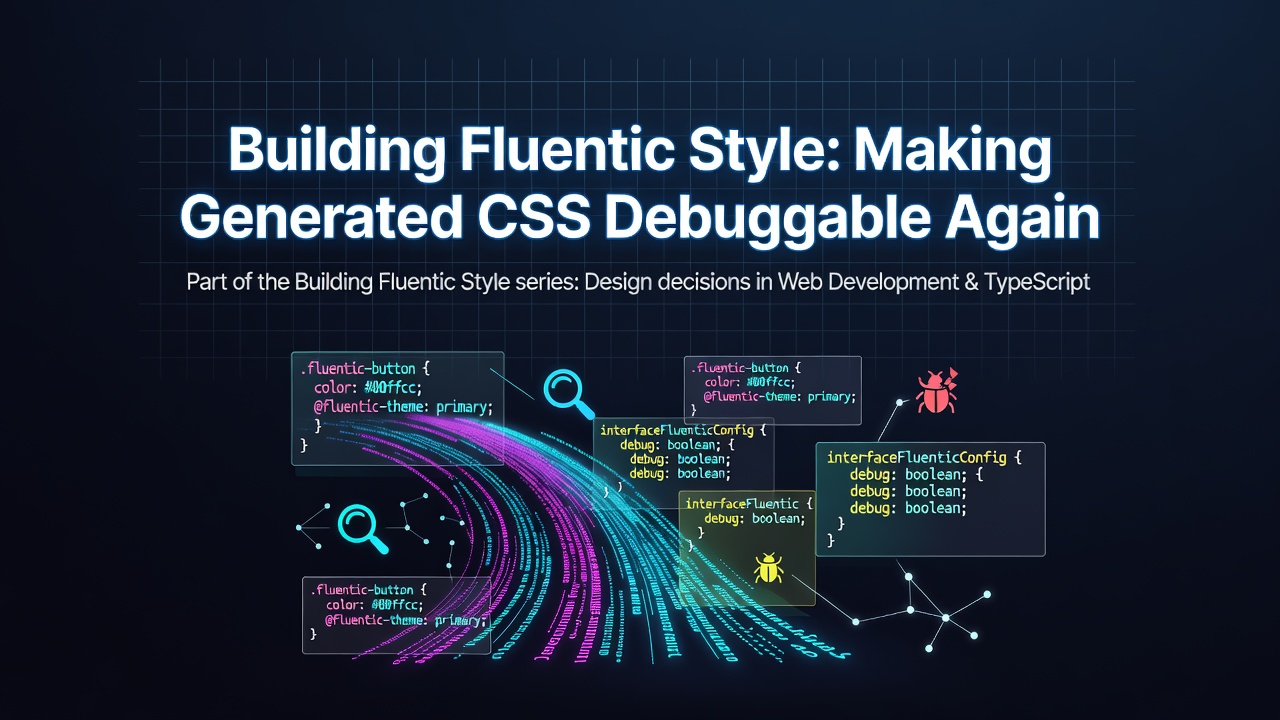 Building Fluentic Style: Making Generated CSS Debuggable Again
