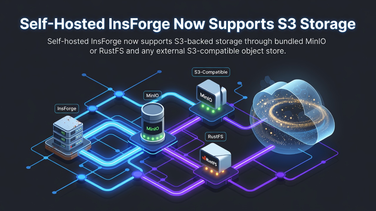 Self-Hosted InsForge Now Supports S3 Storage