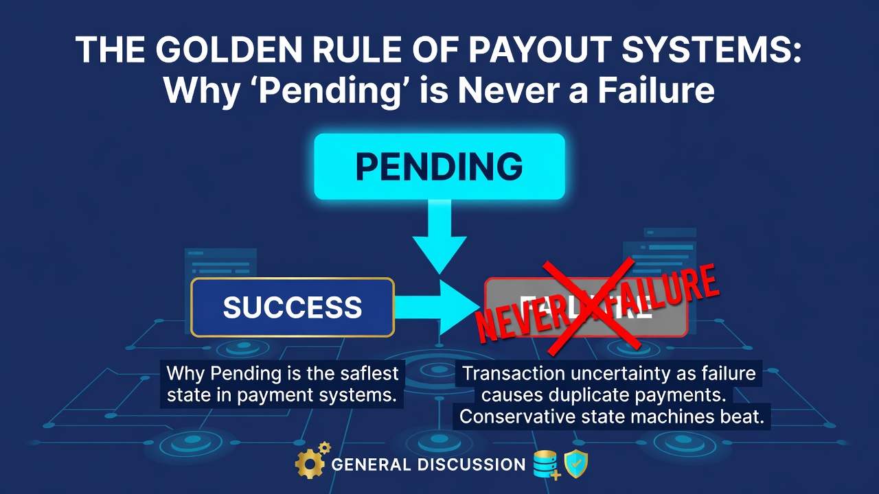 The Golden Rule of Payout Systems: Why "Pending" is Never a Failure